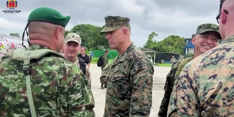 US and Colombian armed forces hold talks in Tumaco on drug trafficking