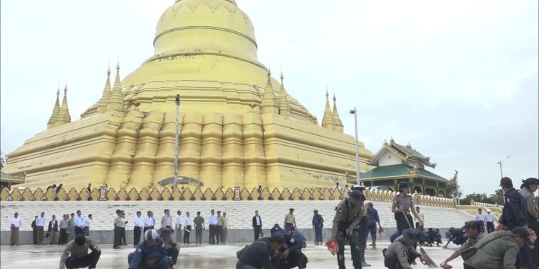 Weekly Cleaning Activity : Bago Region CM encouraged participants in activity